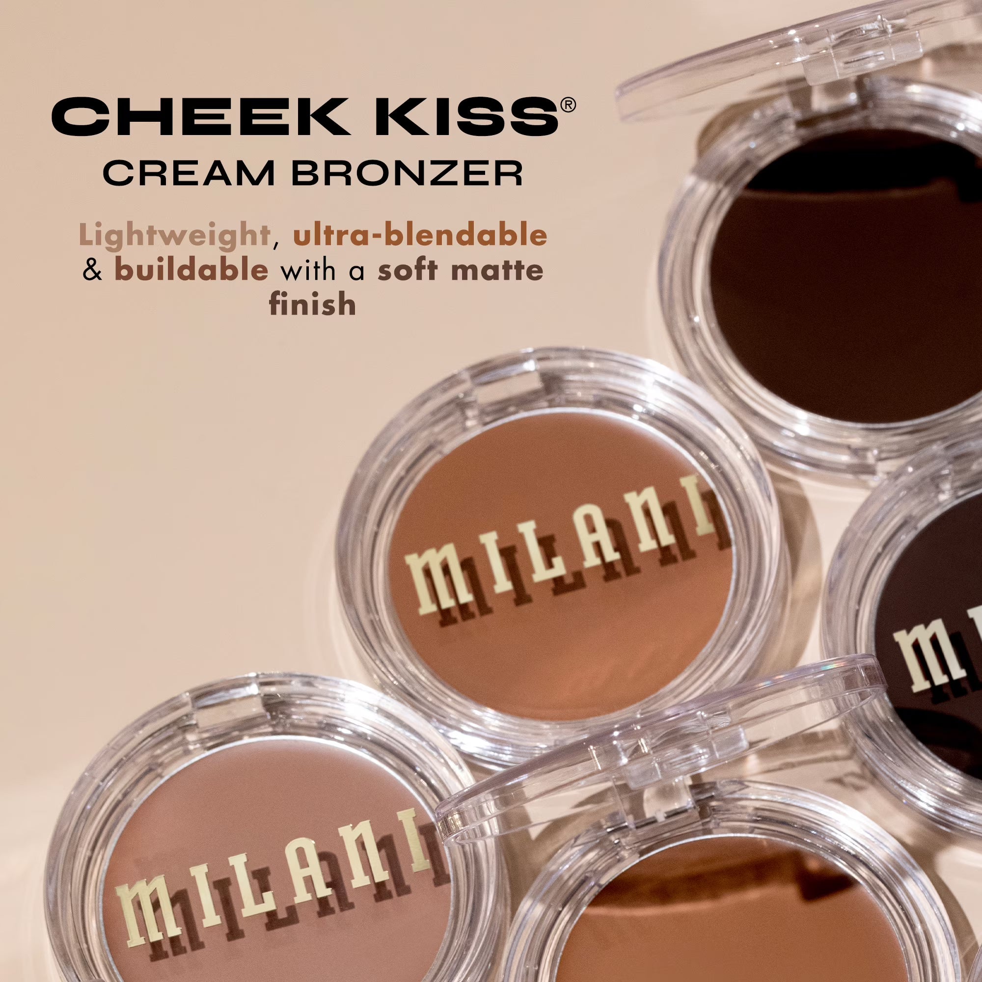 Milani Cheek Kiss Cream Bronzer Spilling Tea | Soft Matte Bronzer