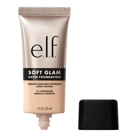 e.l.f. Soft Glam Satin Foundation 25 Light Neutral | Satin Finish Foundation