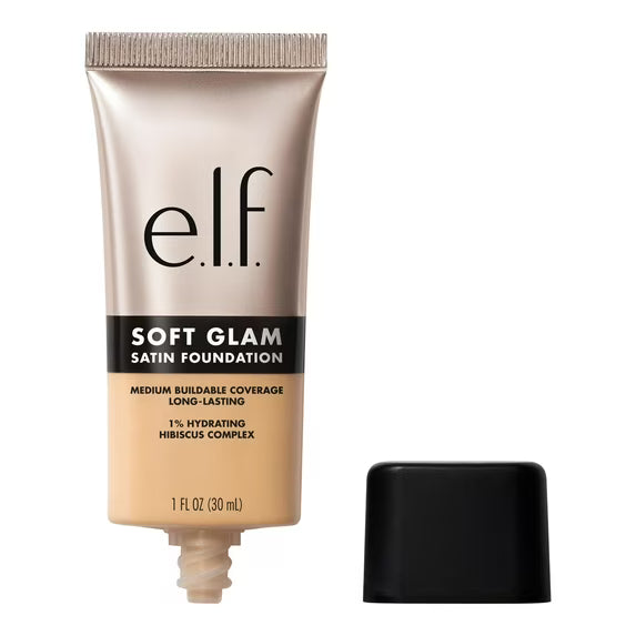 e.l.f. Soft Glam Satin Foundation 25 Light Neutral | Satin Finish Foundation