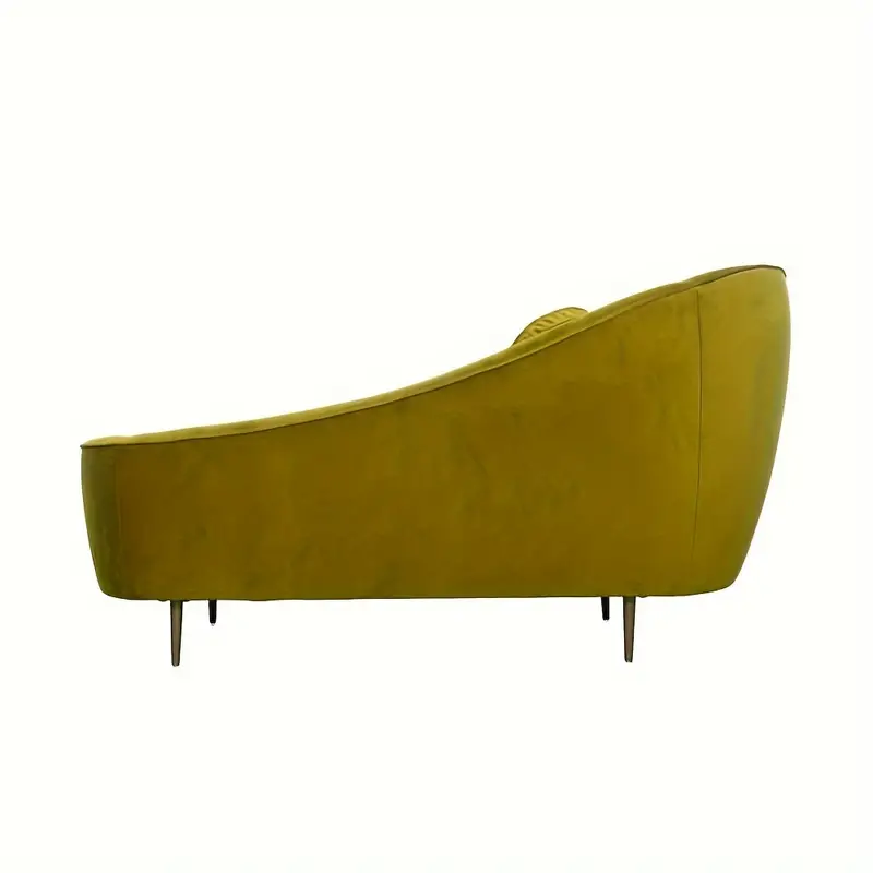 62'' 2 Seater Sofa Upholstered Olive Velvet 2 Seater Sofa Couch Settee Loveseat Living Room - Image 2