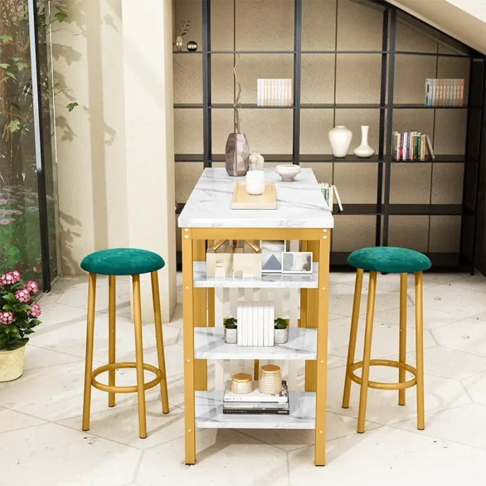 Lamerge A Three-Piece Table and Chair Set Suitable for Both the Living Room and Kitchen - Image 4